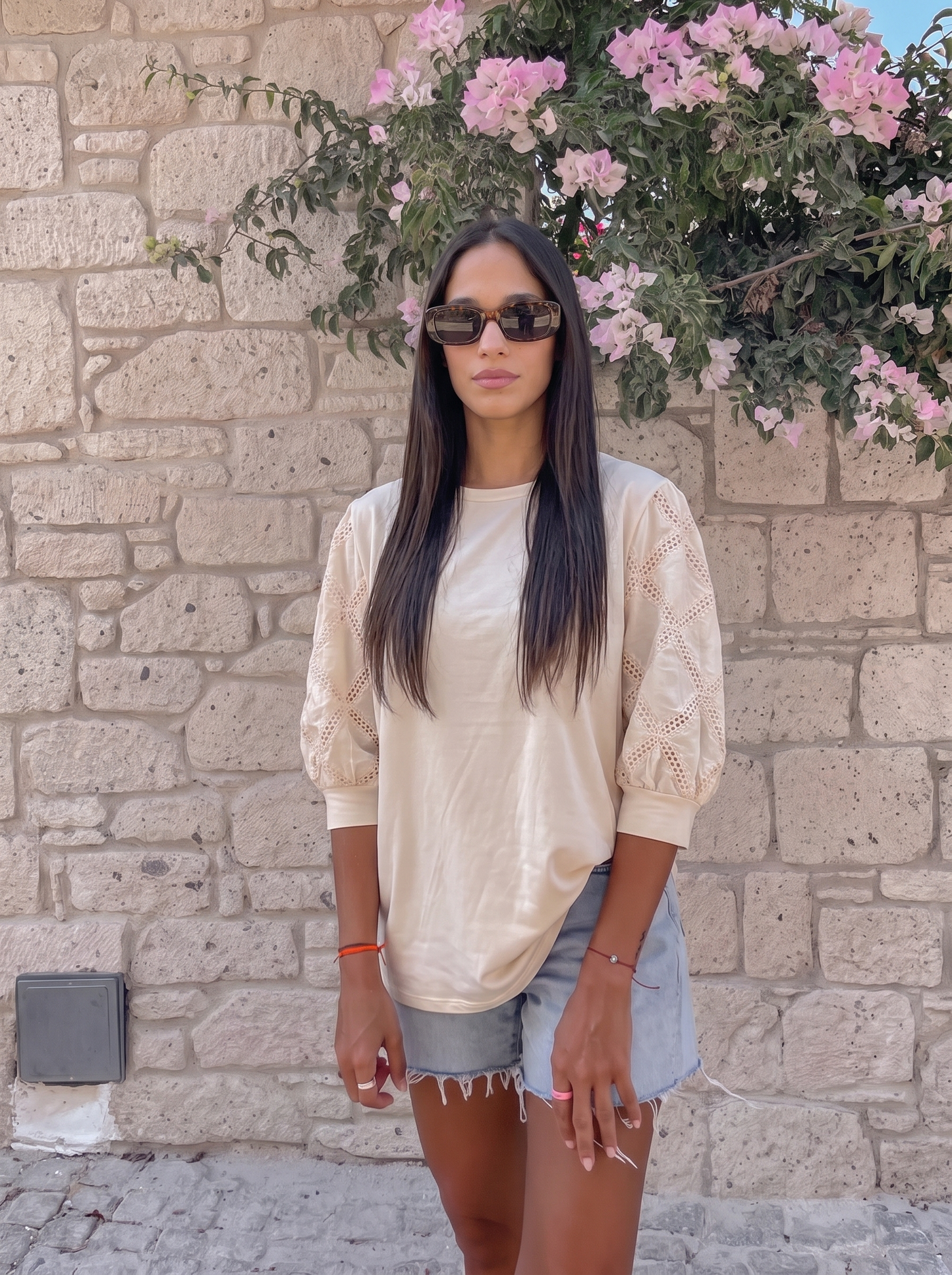T-Shirt Boxy Boho Detail