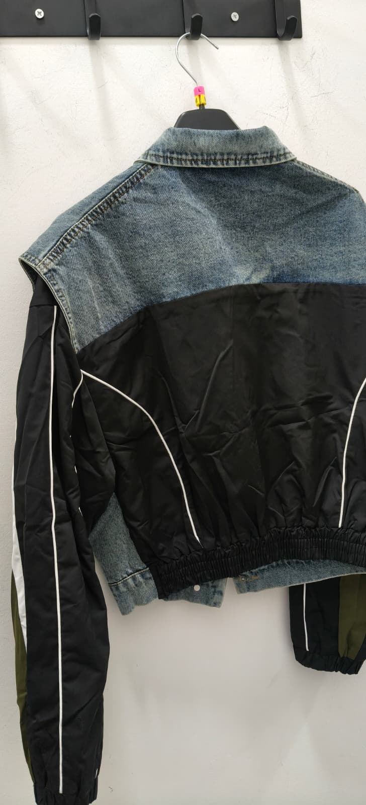 Giacca Bomber Bicolor Denim