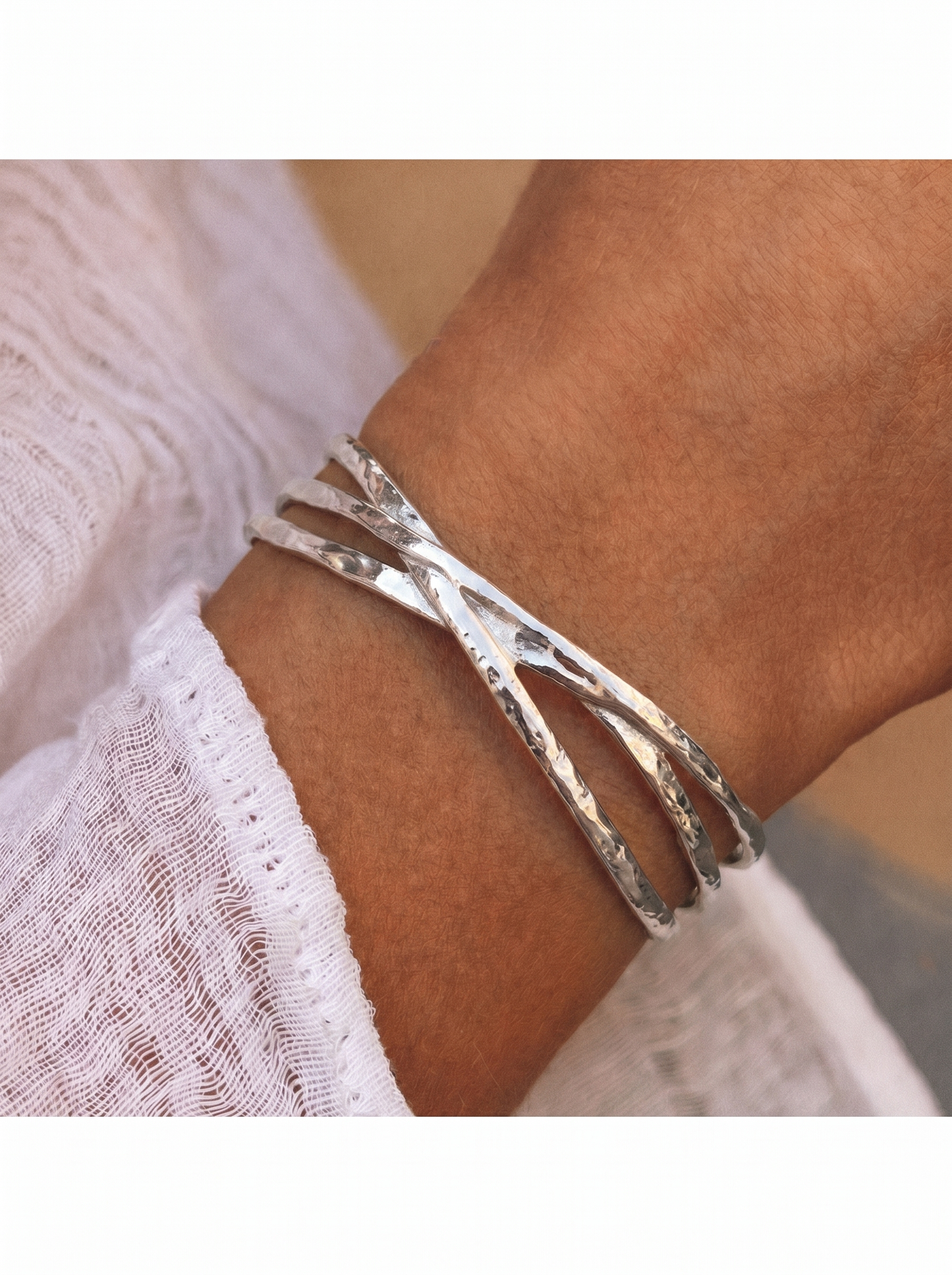 Bracciale Rigido Intreccio Glam