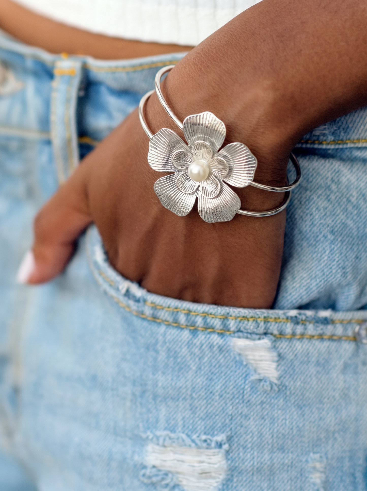 Bracciale Rigido Flora