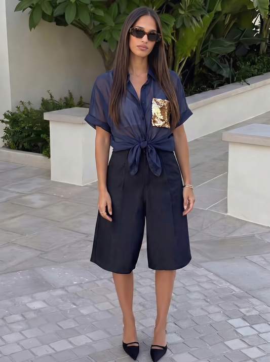 Camicia Golden Blue