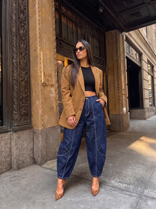 Jeans Balloon Contrasting