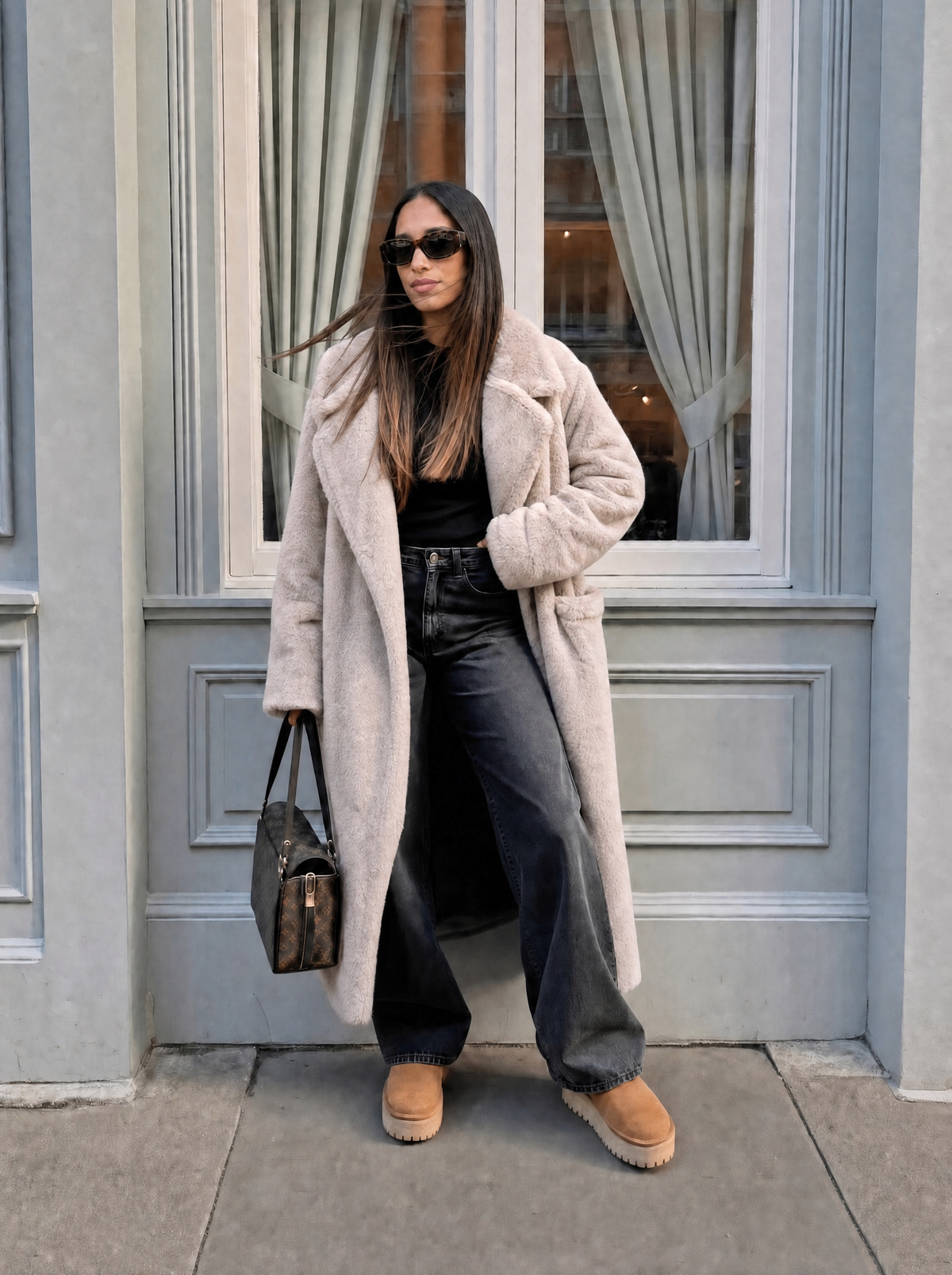 Cappotto Ecopelliccia Lapin