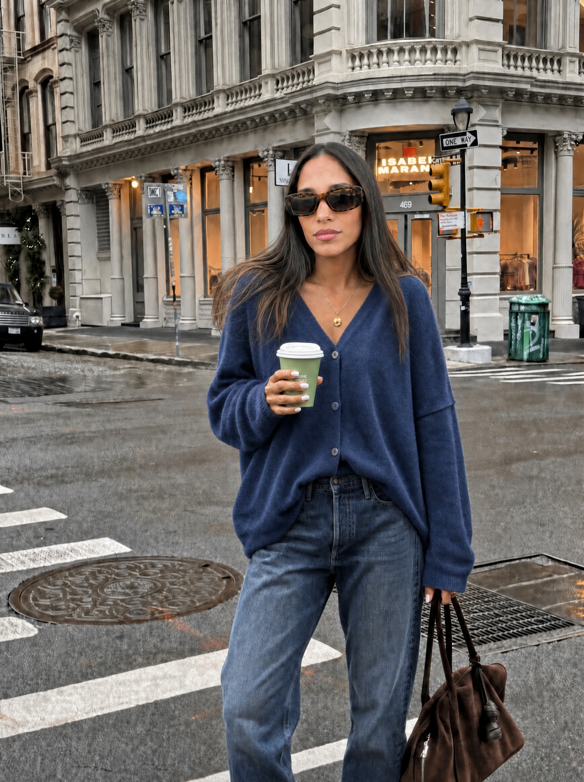 Cardigan Oversize Scollo a V